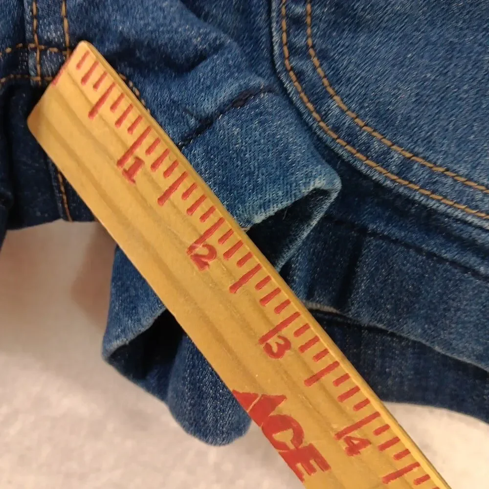 Vintage Levi's Denim Shorts Size 29 Blue Double Side Zip Y2K patch pocket